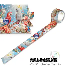 AALL & CREATE AALL & CREATE #155 LOVING PARROTS LAYER IT UP! WASHI TAPE