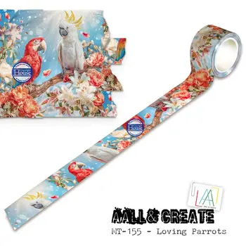 AALL & CREATE AALL & CREATE #155 LOVING PARROTS LAYER IT UP! WASHI TAPE