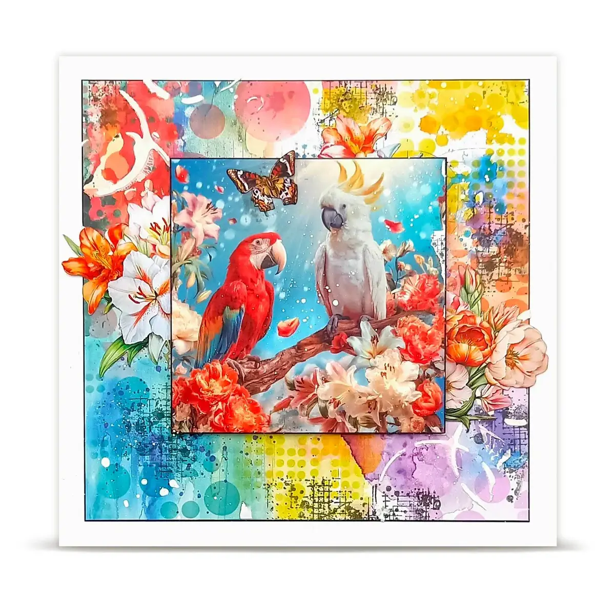 AALL & CREATE AALL & CREATE #155 LOVING PARROTS LAYER IT UP! WASHI TAPE