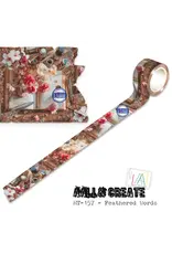 AALL & CREATE AALL & CREATE #157 FEATHERED WORDS LAYER IT UP! WASHI TAPE