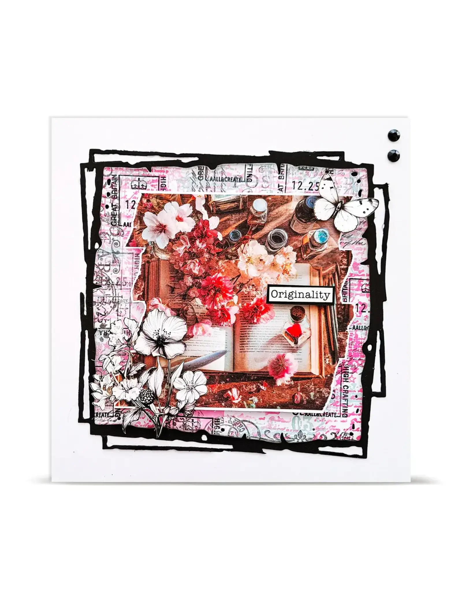 AALL & CREATE AALL & CREATE #157 FEATHERED WORDS LAYER IT UP! WASHI TAPE