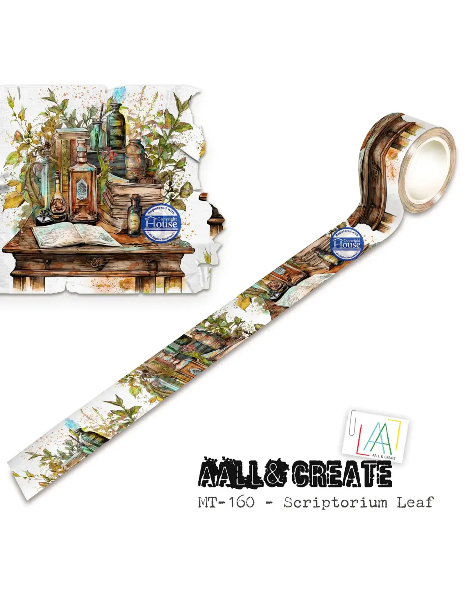 AALL & CREATE AALL & CREATE #160 SCRIPTORIUM LEAF LAYER IT UP! WASHI TAPE