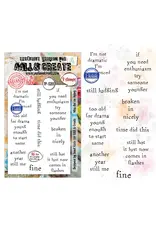 AALL & CREATE AALL & CREATE JANET KLEIN #1381 MISS DEE ON AGING A6 CLEAR STAMP SET