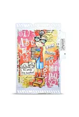 AALL & CREATE AALL & CREATE JANET KLEIN #1433 DEE IS BOOKED A7 CLEAR STAMP SET