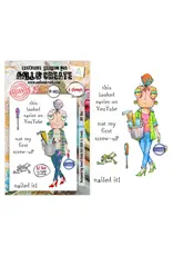 AALL & CREATE AALL & CREATE JANET KLEIN #1435 DIY DEE A7 CLEAR STAMP SET