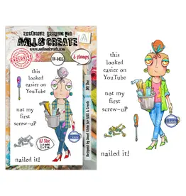 AALL & CREATE AALL & CREATE JANET KLEIN #1435 DIY DEE A7 CLEAR STAMP SET