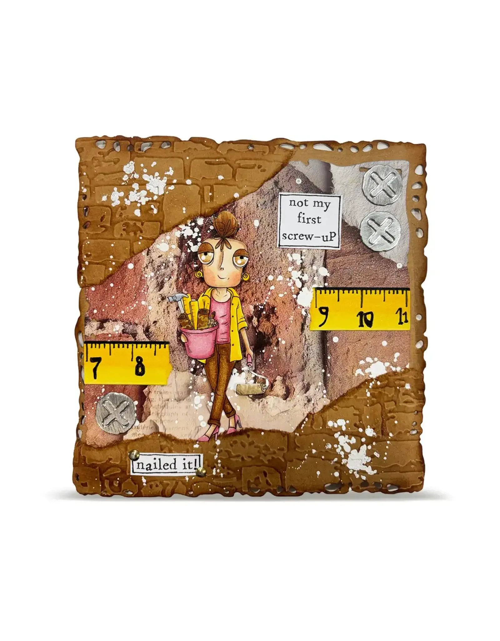 AALL & CREATE AALL & CREATE JANET KLEIN #1435 DIY DEE A7 CLEAR STAMP SET