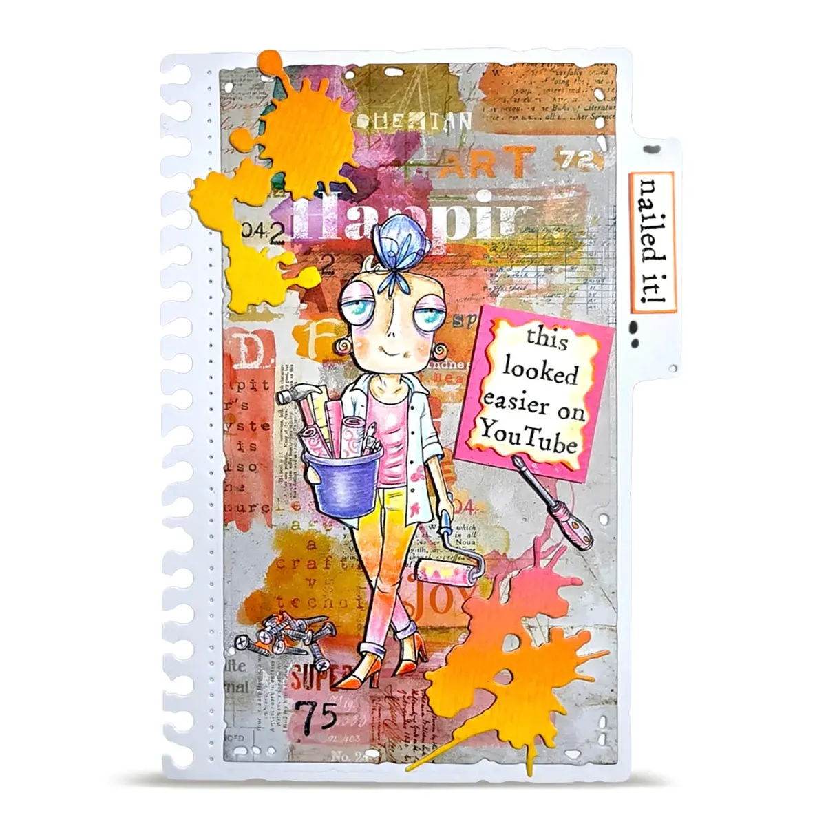 AALL & CREATE AALL & CREATE JANET KLEIN #1435 DIY DEE A7 CLEAR STAMP SET