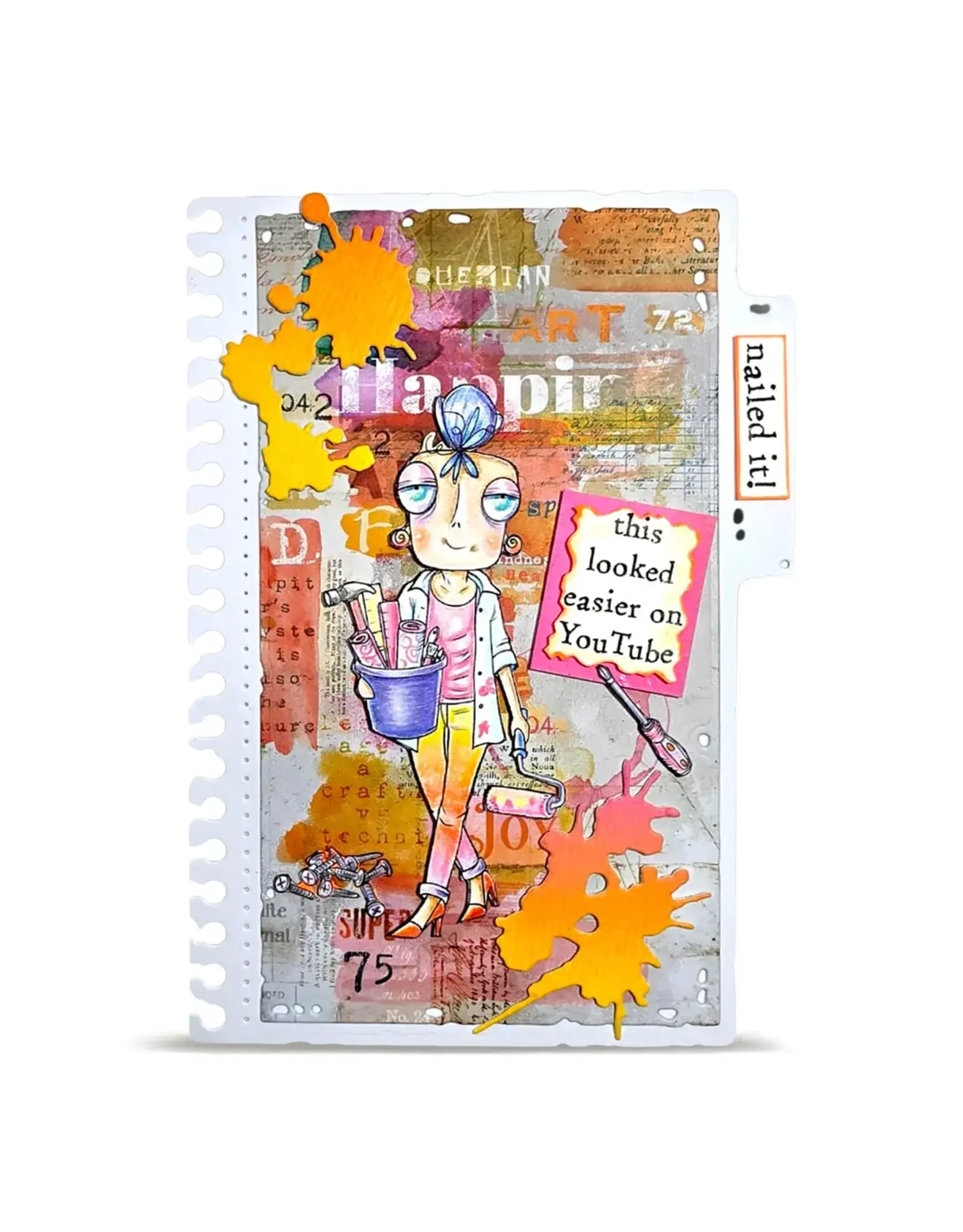 AALL & CREATE AALL & CREATE JANET KLEIN #1435 DIY DEE A7 CLEAR STAMP SET