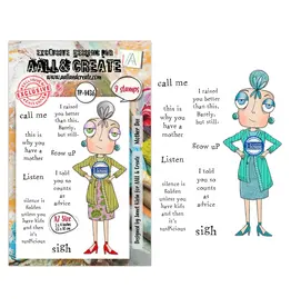 AALL & CREATE AALL & CREATE JANET KLEIN #1436 MOTHER DEE A7 CLEAR STAMP SET