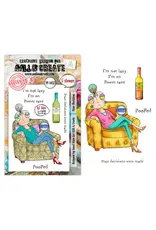 AALL & CREATE AALL & CREATE JANET KLEIN #1437 POUR DECISIONS A7 CLEAR STAMP SET