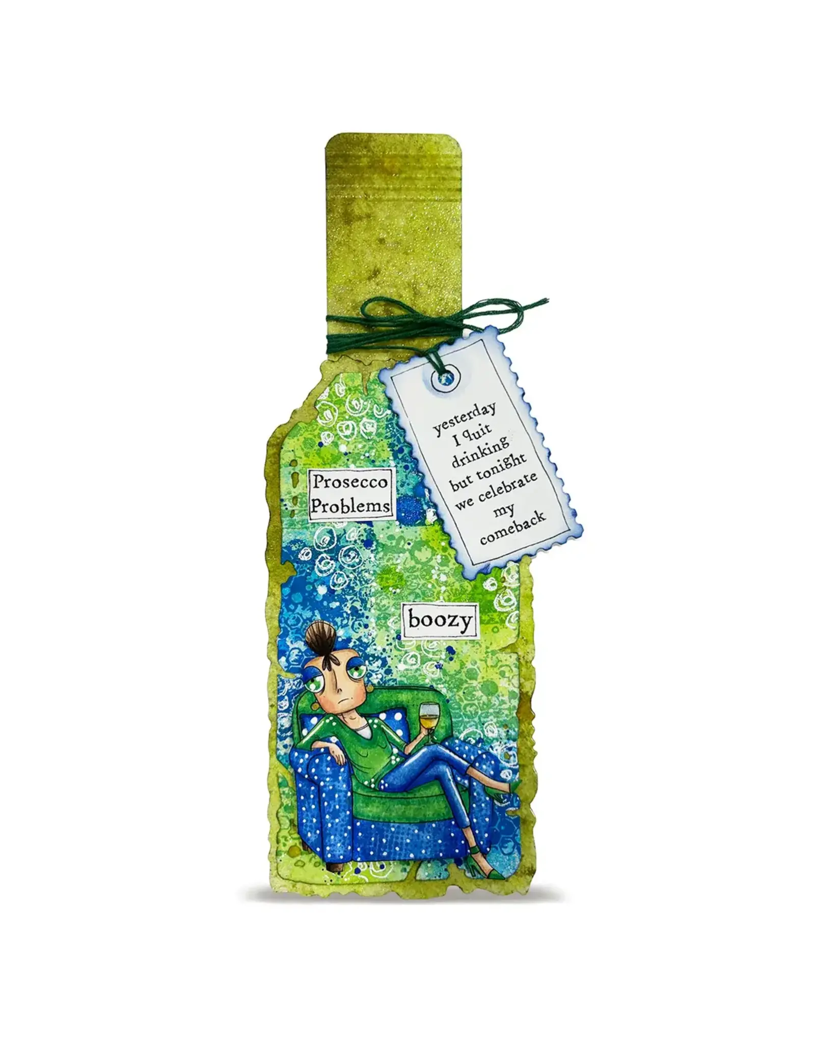 AALL & CREATE AALL & CREATE JANET KLEIN #1437 POUR DECISIONS A7 CLEAR STAMP SET