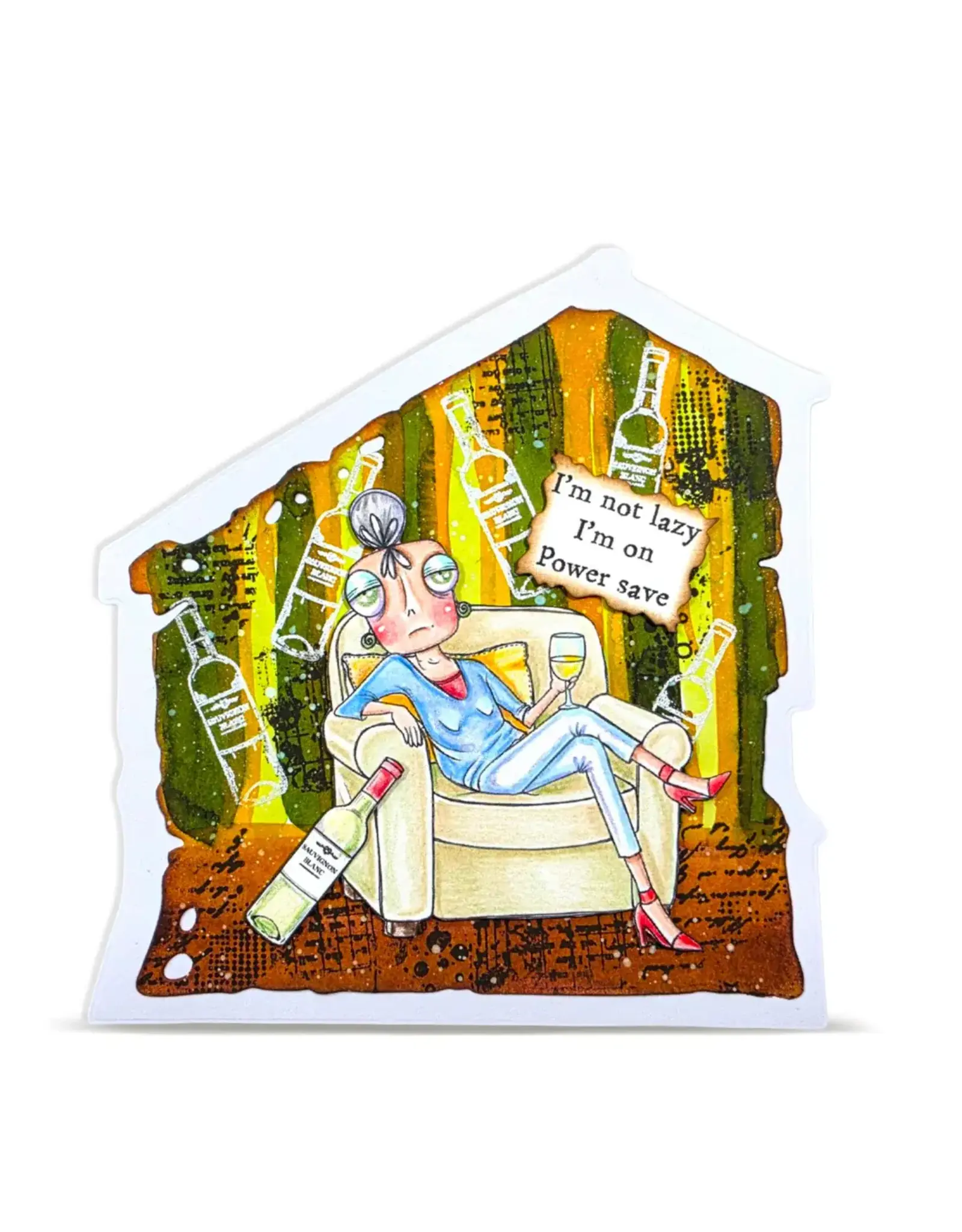 AALL & CREATE AALL & CREATE JANET KLEIN #1437 POUR DECISIONS A7 CLEAR STAMP SET
