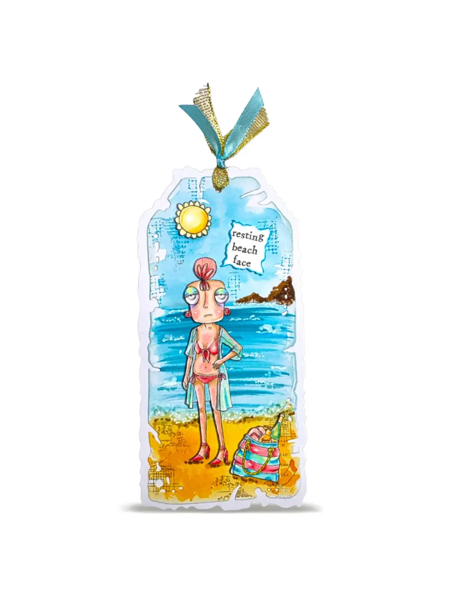 AALL & CREATE AALL & CREATE JANET KLEIN #1439 SALTY DEE A7 CLEAR STAMP SET