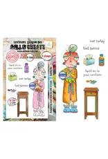 AALL & CREATE AALL & CREATE JANET KLEIN #1440 SNIFFLY DEE A7 CLEAR STAMP SET