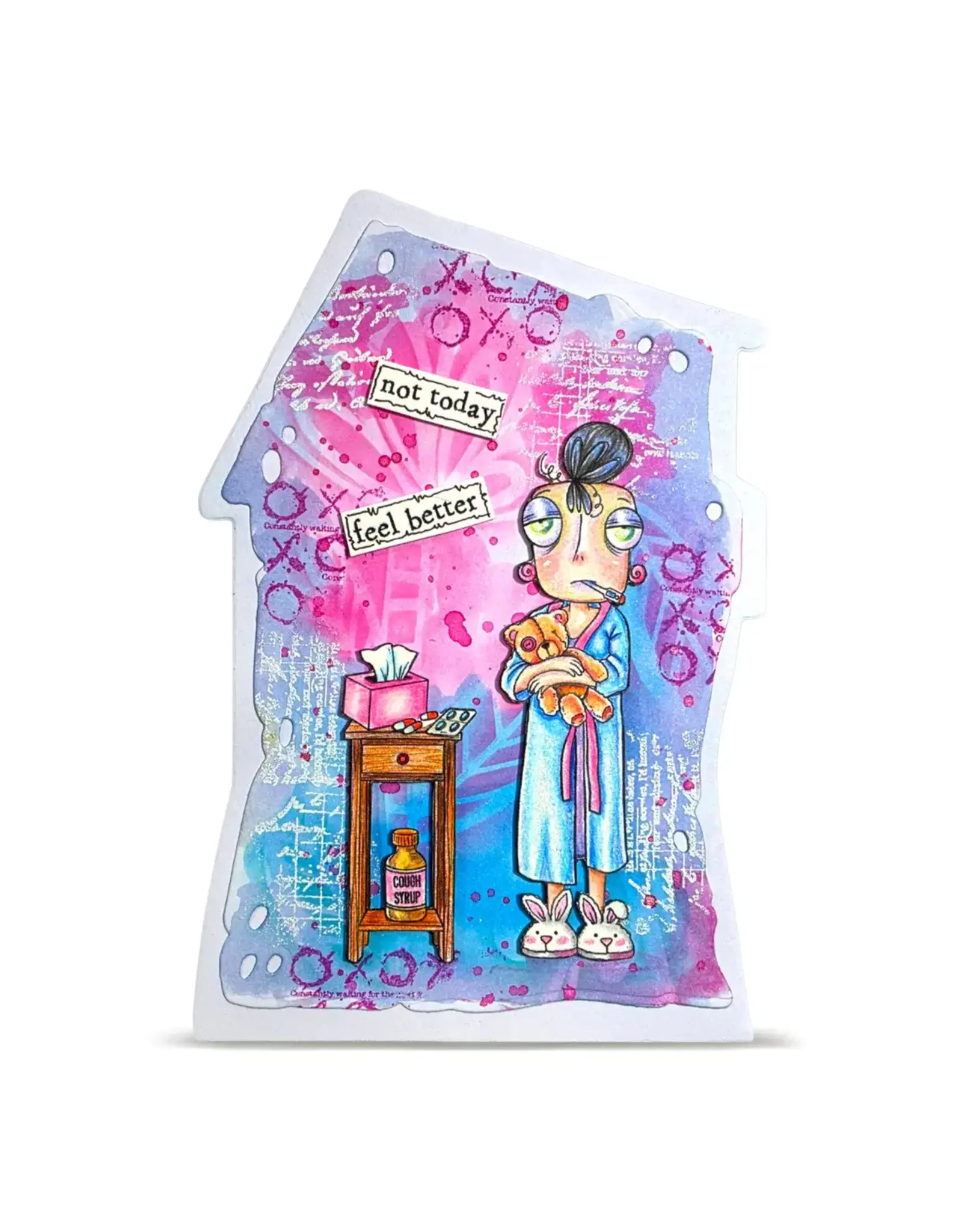 AALL & CREATE AALL & CREATE JANET KLEIN #1440 SNIFFLY DEE A7 CLEAR STAMP SET
