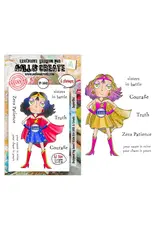 AALL & CREATE AALL & CREATE JANET KLEIN #1441 SUPERDEE A7 CLEAR STAMP SET