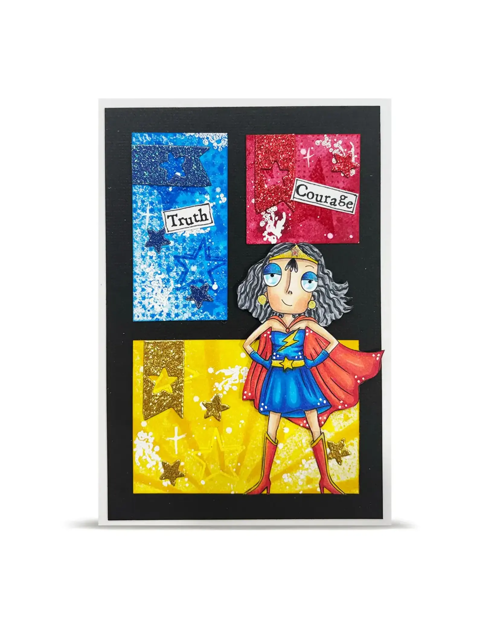 AALL & CREATE AALL & CREATE JANET KLEIN #1441 SUPERDEE A7 CLEAR STAMP SET