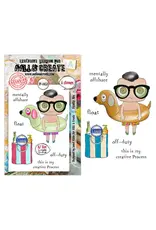 AALL & CREATE AALL & CREATE JANET KLEIN #1451 FLOATIE ABS A7 CLEAR STAMP SET