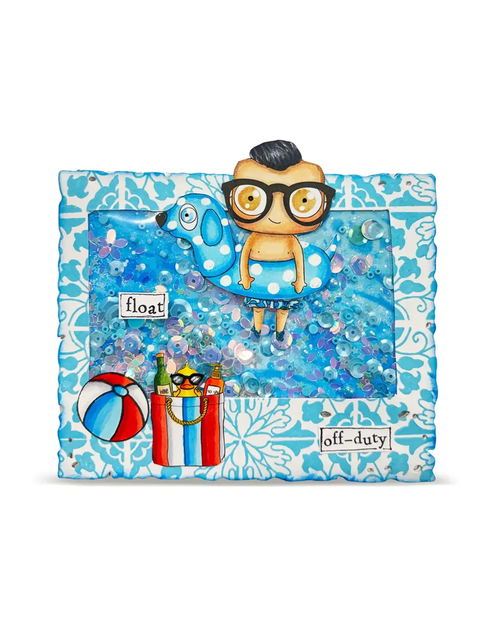 AALL & CREATE AALL & CREATE JANET KLEIN #1451 FLOATIE ABS A7 CLEAR STAMP SET