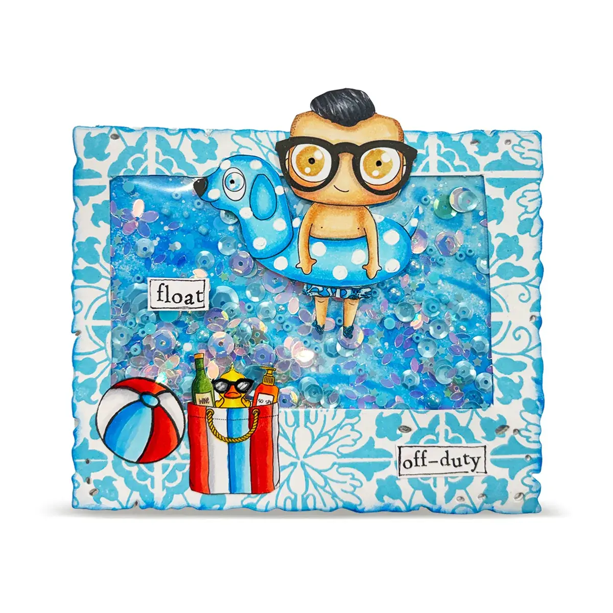 AALL & CREATE AALL & CREATE JANET KLEIN #1451 FLOATIE ABS A7 CLEAR STAMP SET