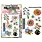AALL & CREATE AALL & CREATE AZ LINE #1477 FUNNY COQUELICOTS A6 CLEAR STAMP SET