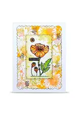 AALL & CREATE AALL & CREATE AZ LINE #1479 LOVELY COQUELICOTS A6 CLEAR STAMP SET