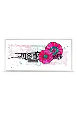AALL & CREATE AALL & CREATE AZ LINE #1479 LOVELY COQUELICOTS A6 CLEAR STAMP SET