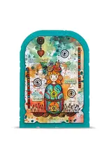 AALL & CREATE AALL & CREATE AZ LINE #1480 ZOUKI POPPIE A7 CLEAR STAMP SET