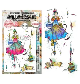AALL & CREATE AALL & CREATE SOIZIC #1481 CARRIED PAGES A6 CLEAR STAMP SET
