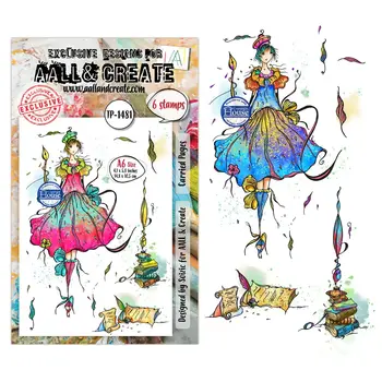 AALL & CREATE AALL & CREATE SOIZIC #1481 CARRIED PAGES A6 CLEAR STAMP SET