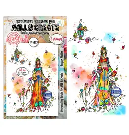 AALL & CREATE AALL & CREATE SOIZIC #1482 SUGAR ATELIER A6 CLEAR STAMP SET