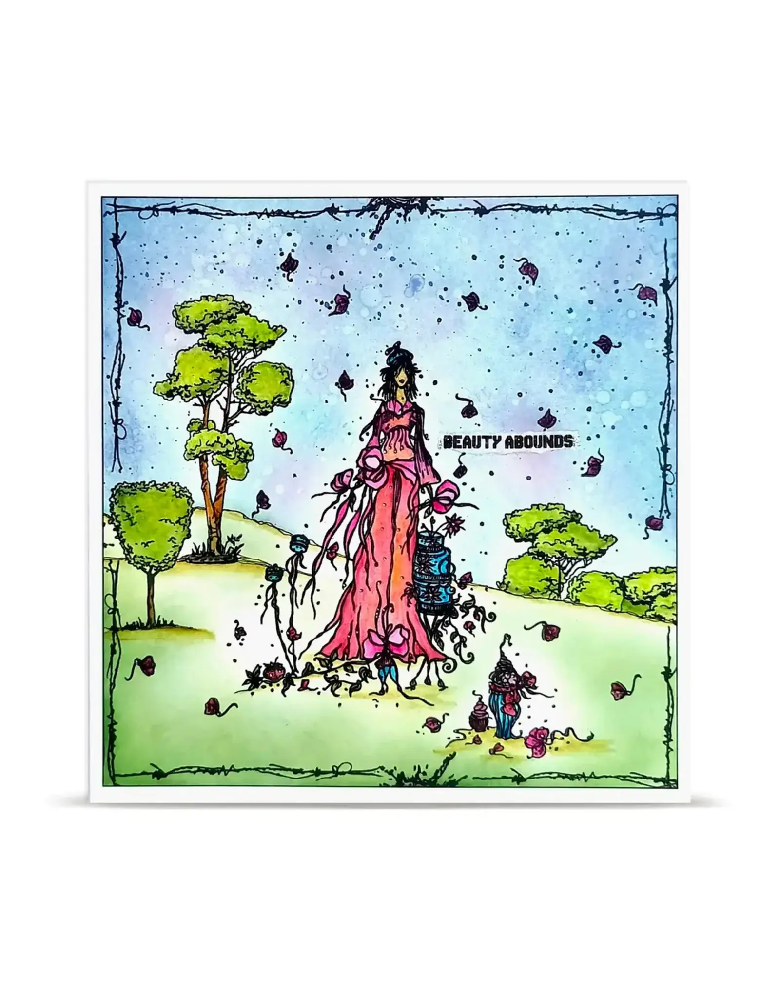 AALL & CREATE AALL & CREATE SOIZIC #1482 SUGAR ATELIER A6 CLEAR STAMP SET