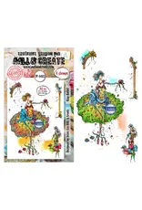 AALL & CREATE AALL & CREATE SOIZIC #1483 ROSE BALLET A6 CLEAR STAMP SET