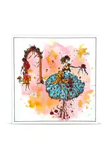 AALL & CREATE AALL & CREATE SOIZIC #1483 ROSE BALLET A6 CLEAR STAMP SET