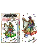 AALL & CREATE AALL & CREATE SOIZIC #1484 FLOATING HARMONIES A6 CLEAR STAMP SET