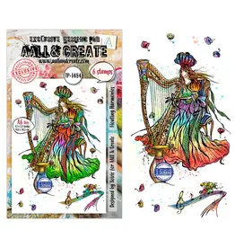 AALL & CREATE AALL & CREATE SOIZIC #1484 FLOATING HARMONIES A6 CLEAR STAMP SET
