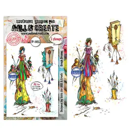 AALL & CREATE AALL & CREATE SOIZIC #1485 BRUSH DREAMS A6 CLEAR STAMP SET
