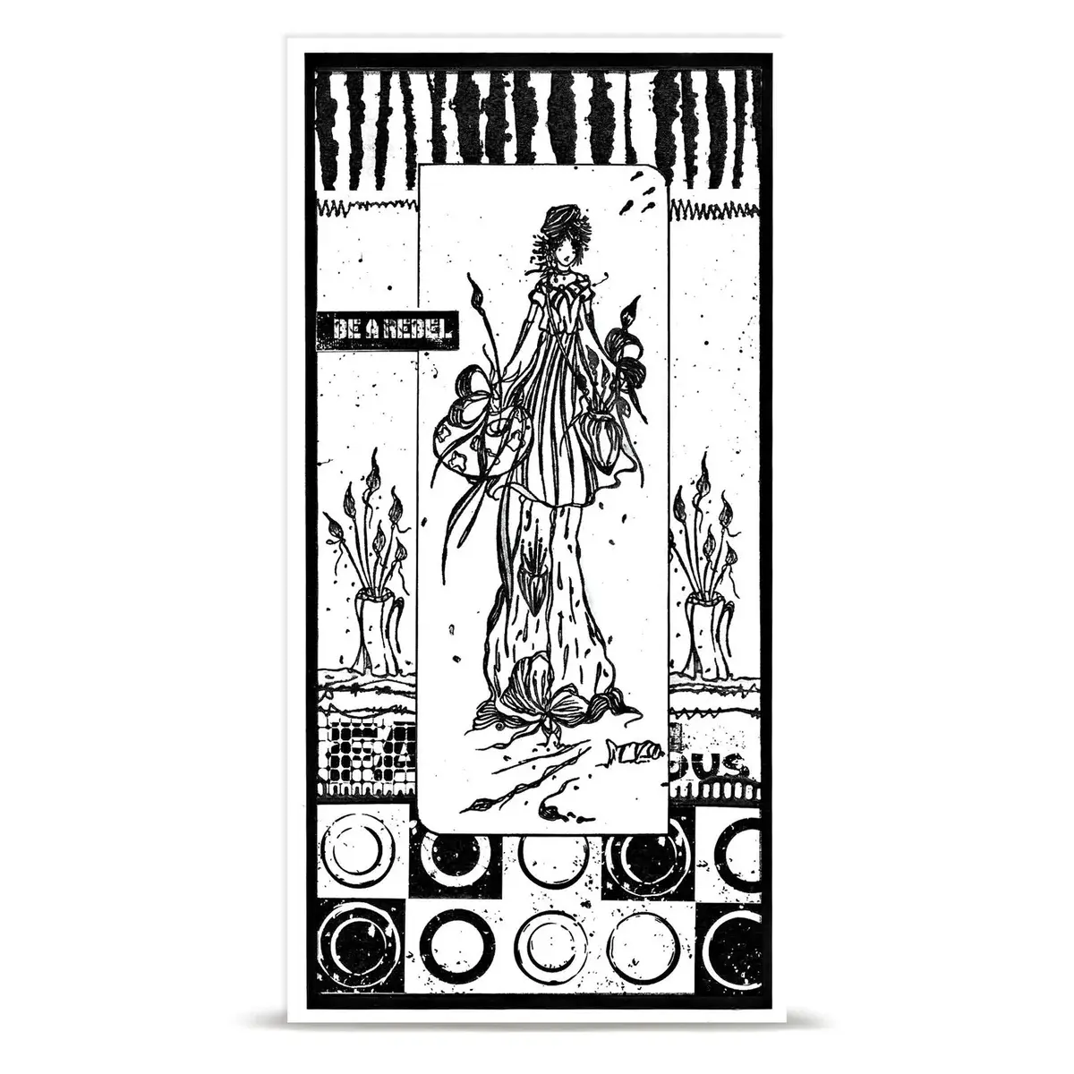 AALL & CREATE AALL & CREATE SOIZIC #1485 BRUSH DREAMS A6 CLEAR STAMP SET