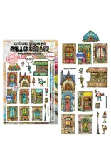 AALL & CREATE AALL & CREATE AUTOUR DE MWA #1472 TINY KINGDOMS A5 CLEAR STAMP SET