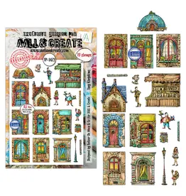 AALL & CREATE AALL & CREATE AUTOUR DE MWA #1472 TINY KINGDOMS A5 CLEAR STAMP SET