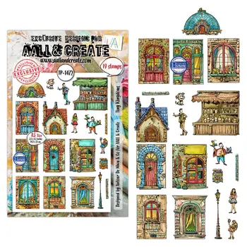 AALL & CREATE AALL & CREATE AUTOUR DE MWA #1472 TINY KINGDOMS A5 CLEAR STAMP SET