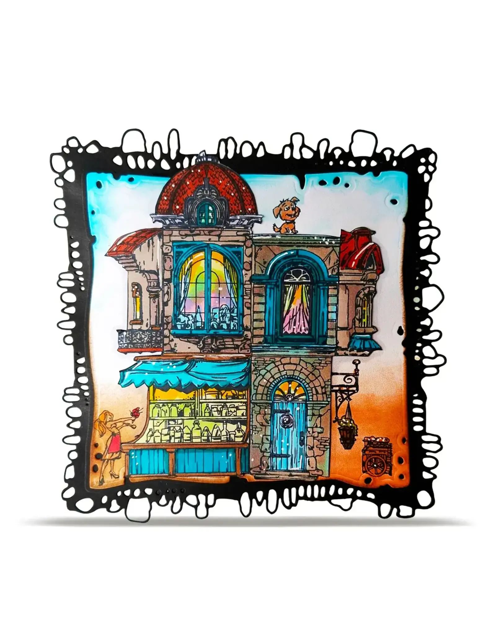 AALL & CREATE AALL & CREATE AUTOUR DE MWA #1475 LITTLE BOROUGH A6 CLEAR STAMP SET