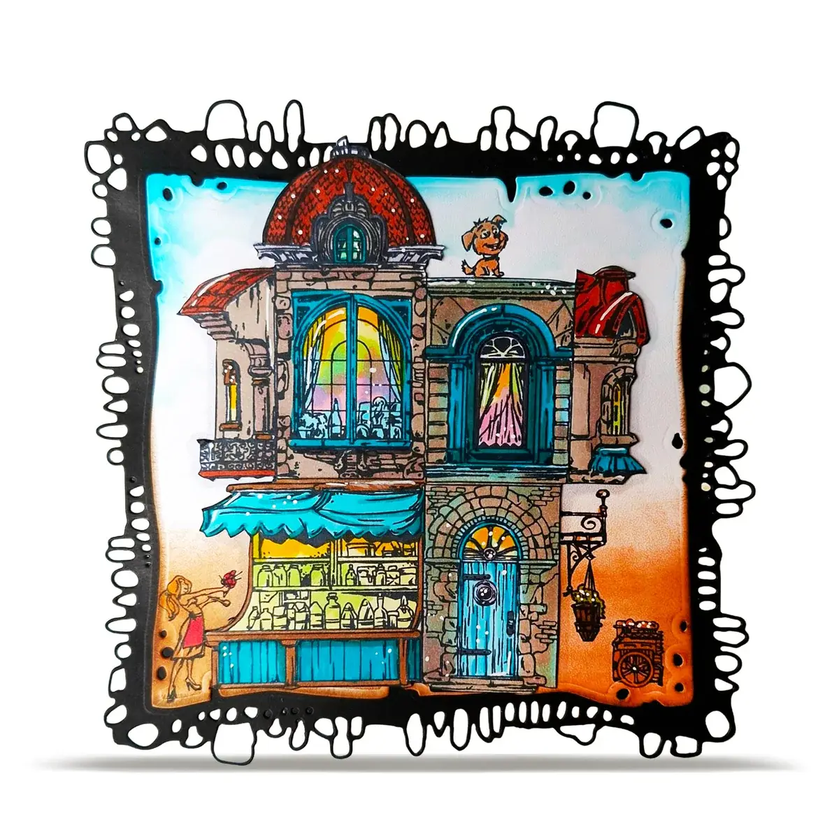 AALL & CREATE AALL & CREATE AUTOUR DE MWA #1475 LITTLE BOROUGH A6 CLEAR STAMP SET