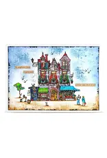 AALL & CREATE AALL & CREATE AUTOUR DE MWA #1476 LITTLE BOROUGH A6 CLEAR STAMP SET