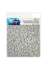 RANGER RANGER SIMON HURLEY CREATE TANGLED LIGHTS 6x6 RUBBER BACKGROUND STAMP