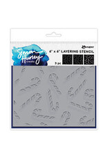 RANGER RANGER SIMON HURLEY CANDY CANES 6x6 LAYERING STENCIL SET