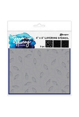 RANGER RANGER SIMON HURLEY TANGLED LIGHTS 6x6 LAYERING STENCIL SET
