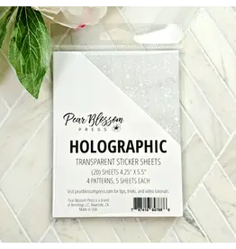 PEAR BLOSSOM PRESS PEAR BLOSSOM PRESS HOLOGRAPHIC STICKER SHEETS 20/PK