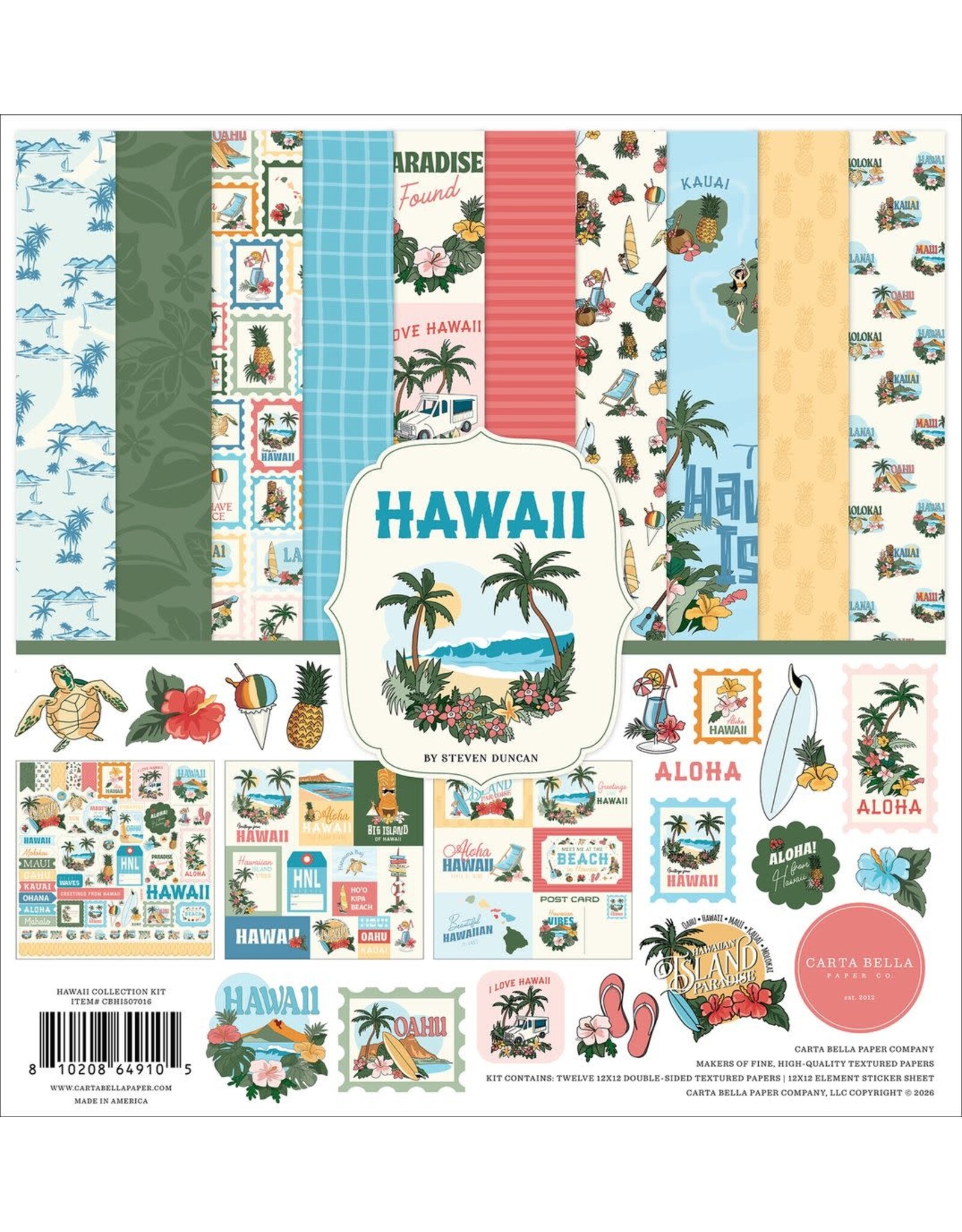CARTA BELLA CARTA BELLA HAWAII 12x12 COLLECTION KIT